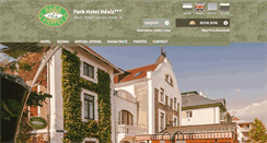 Desktop Screenshot of parkhotelheviz.hu