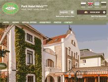 Tablet Screenshot of parkhotelheviz.hu